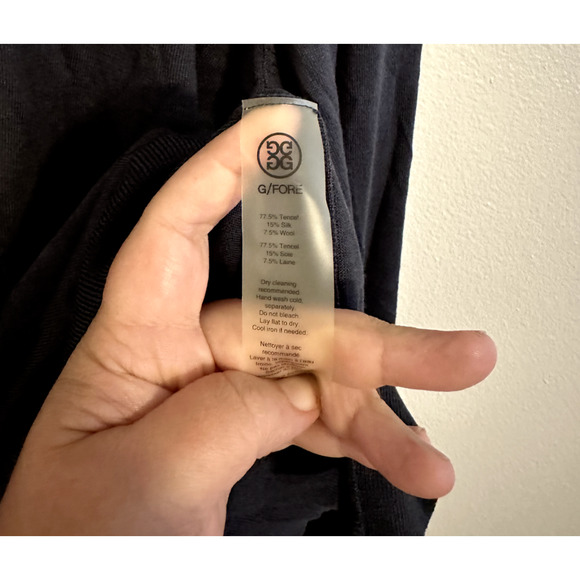 G/Force Size XL Sweater Jumper Pullover Color Block Tencel Silk Wool Golf Gray - Picture 6 of 6